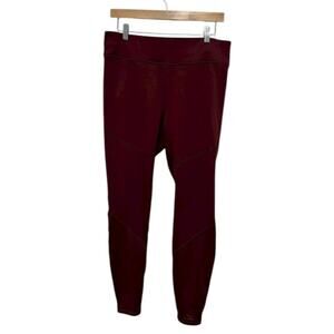 L.L. Bean Burgundy heavyweight base layer pants Sz L